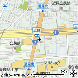 キン龍美食　近見店周辺の地図