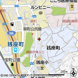 長崎県長崎市緑町1-16周辺の地図