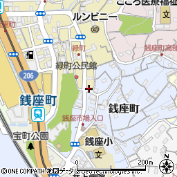 長崎県長崎市緑町1-17周辺の地図