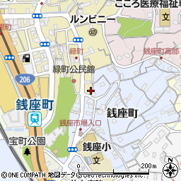 長崎県長崎市緑町1-14周辺の地図