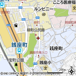 長崎県長崎市緑町8-14周辺の地図
