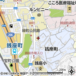 長崎県長崎市緑町1-2周辺の地図