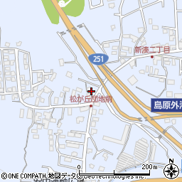 長崎県島原市新湊周辺の地図