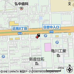 熊本石油株式会社　Ｄｒ・Ｄｒｉｖｅ近見ＳＳ周辺の地図