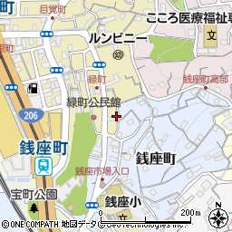 長崎県長崎市緑町1-11周辺の地図