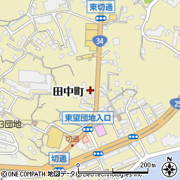 長崎県長崎市田中町161周辺の地図