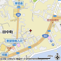 長崎県長崎市田中町185周辺の地図