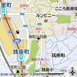 長崎県長崎市緑町8-7周辺の地図