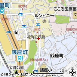 長崎県長崎市緑町8-10周辺の地図