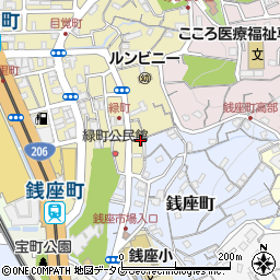 長崎県長崎市緑町1-9周辺の地図