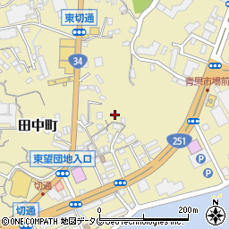 長崎県長崎市田中町184周辺の地図