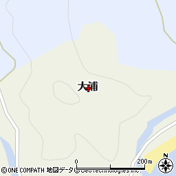 高知県幡多郡大月町大浦周辺の地図