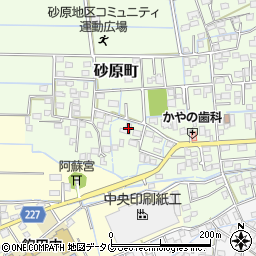 熊本県熊本市南区砂原町1090周辺の地図