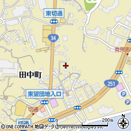 長崎県長崎市田中町190周辺の地図