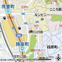 長崎県長崎市緑町13周辺の地図
