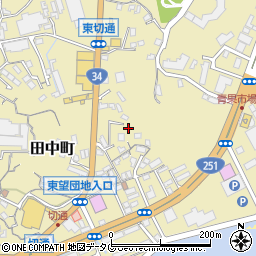 長崎県長崎市田中町189周辺の地図