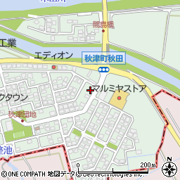 熊本銀行秋津レークタウン ＡＴＭ周辺の地図