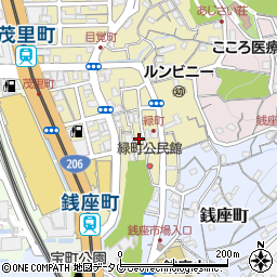 長崎県長崎市緑町10-17周辺の地図