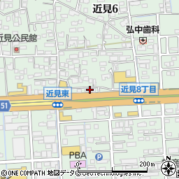 レンタルバイクステーション熊本店周辺の地図