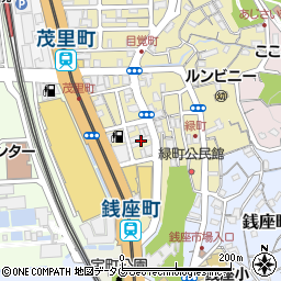 長崎県長崎市目覚町14周辺の地図