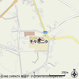雲仙市立　千々石第二小学校校長室周辺の地図