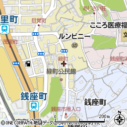 長崎県長崎市緑町7-16周辺の地図
