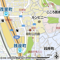 長崎県長崎市緑町10周辺の地図
