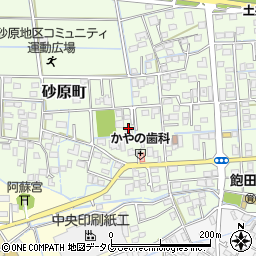 熊本県熊本市南区砂原町564-6周辺の地図