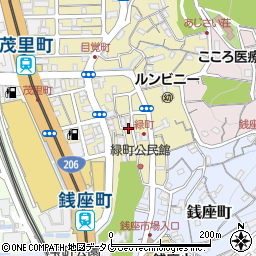長崎県長崎市緑町10-14周辺の地図