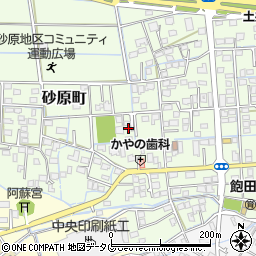 熊本県熊本市南区砂原町564周辺の地図