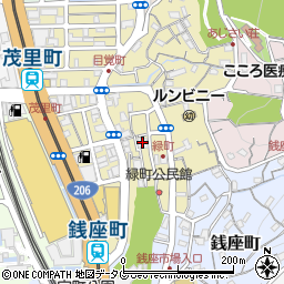 長崎県長崎市緑町10-10周辺の地図