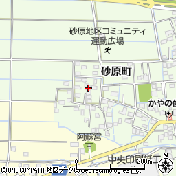 熊本県熊本市南区砂原町1178周辺の地図