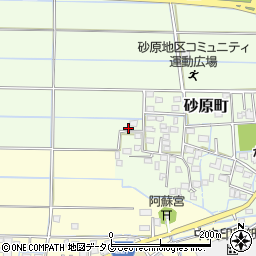 熊本県熊本市南区砂原町1068周辺の地図