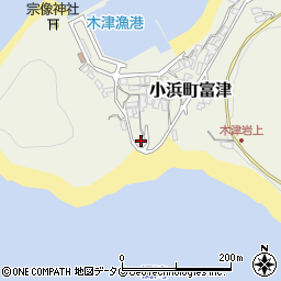 長崎県雲仙市小浜町富津1124周辺の地図