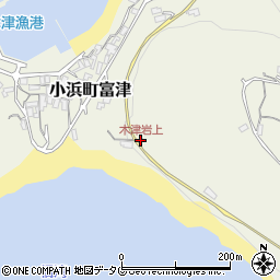 木津岩上周辺の地図