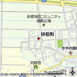 熊本県熊本市南区砂原町1078周辺の地図