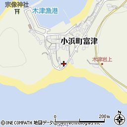 長崎県雲仙市小浜町富津1147周辺の地図