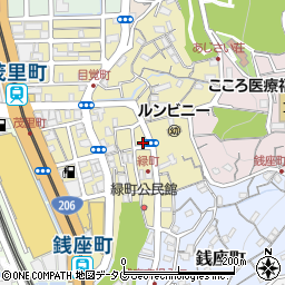 長崎県長崎市緑町6-1周辺の地図