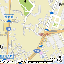 長崎県長崎市田中町209周辺の地図