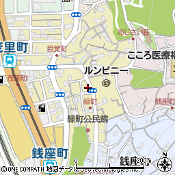 長崎県長崎市緑町6-9周辺の地図