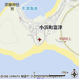 長崎県雲仙市小浜町富津1146周辺の地図