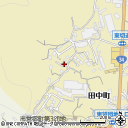 長崎県長崎市田中町448周辺の地図