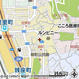 長崎県長崎市緑町6周辺の地図