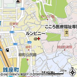 長崎県長崎市緑町周辺の地図