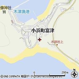 長崎県雲仙市小浜町富津1141周辺の地図