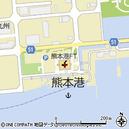 熊本港ＦＴ（熊本フェリー）周辺の地図