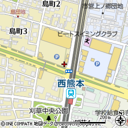 ミスタードーナツイオンタウン西熊本ショップ周辺の地図