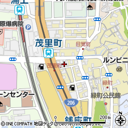 長崎県長崎市目覚町4周辺の地図