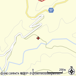 熊本県上益城郡御船町田代2562周辺の地図