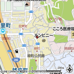 長崎県長崎市緑町4-39周辺の地図